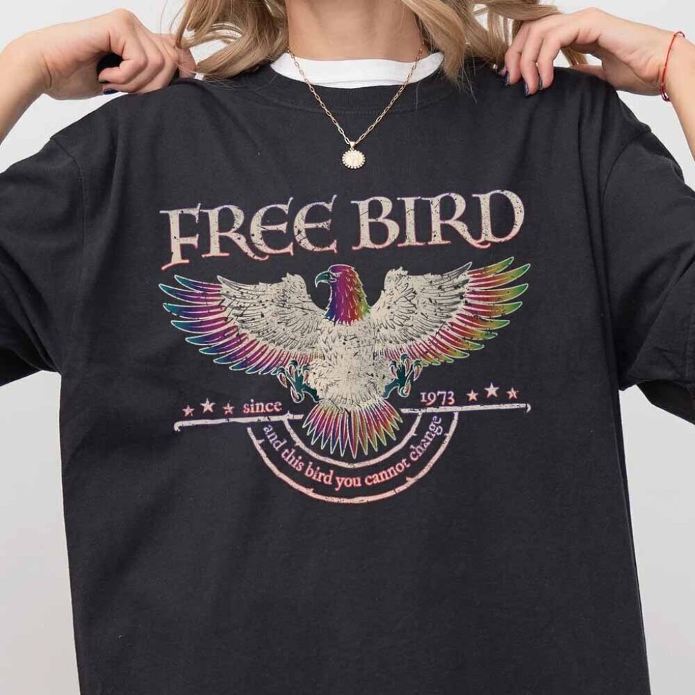 Free Bird Tee Band Tshirt Old School Band Tshirt